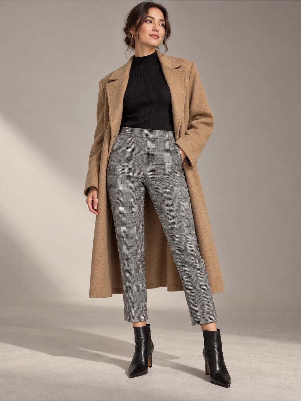 Banana Republic Hayden Plaid Pants Petite 0